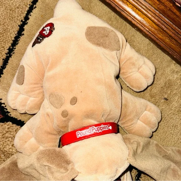 Vintage Pound Puppies 1985 Galoob Stuffed Brown Dog Puppy Retro Plush Toy - Picture 3 of 8